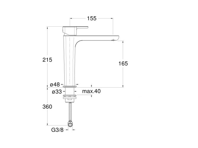 Смеситель для раковины CRISTINA KING KG91751