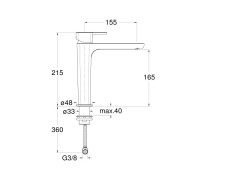 Смеситель для раковины CRISTINA KING KG91751