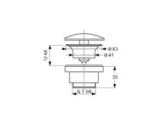Слив автоматический Scarabeo MOON 10010/C/CR