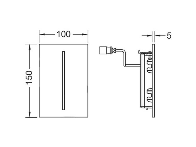панель смыва TECE Tecefilo 9242022