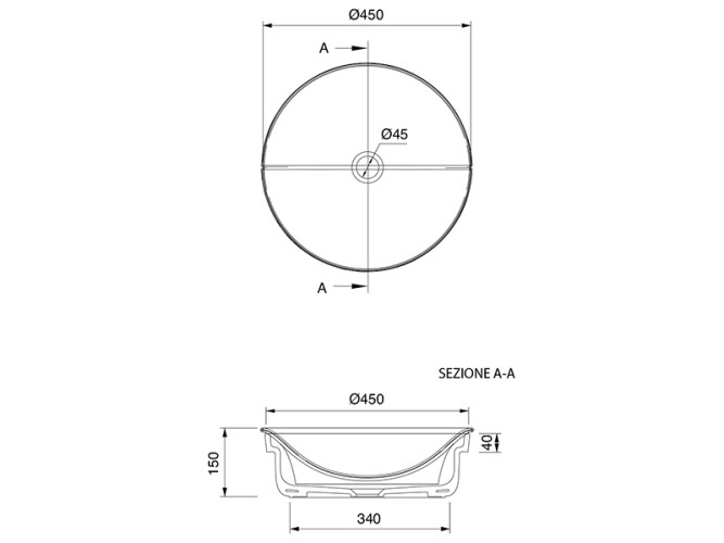 Раковина встраиваемая Scarabeo MIZU 9002