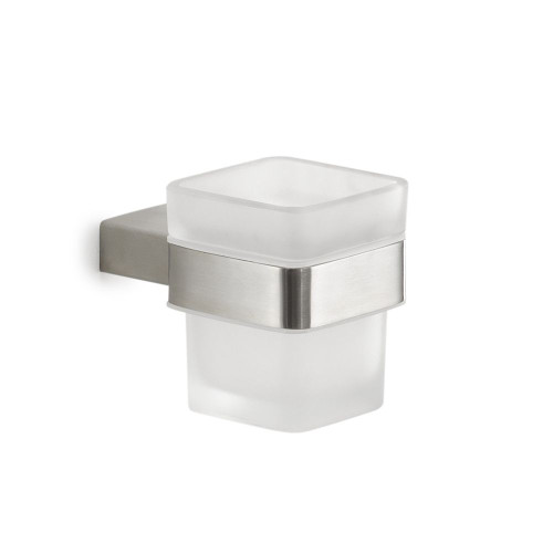 Gedy Maui, настенный стеклянный стакан, цвет зачищенный хром