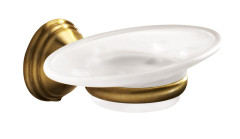 Gedy Romance, настенная стеклянная мыльница, цвет бронза