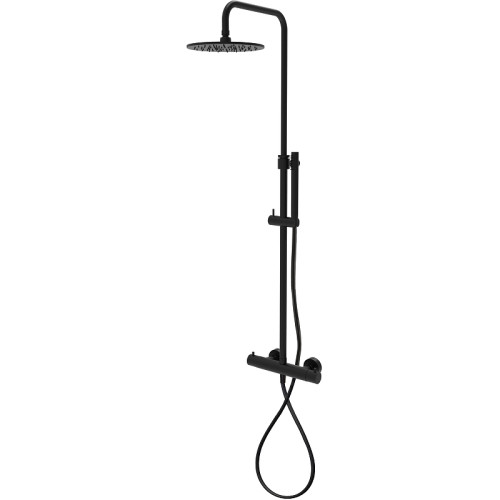 Душевая стойка Paffoni Birillo ZCOL638LIQNO черная матовая