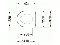 Крышка сиденье с микролифтом DURAVIT STARCK II 0069890000