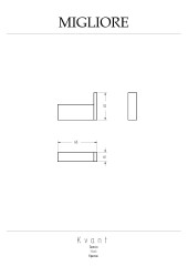 Крючок, золото Migliore KVANT