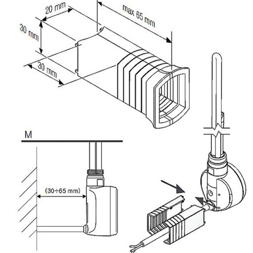 Маскировочный элемент для МЕG, МОА металлический RAL9005 черный матовый (покр.Ника)