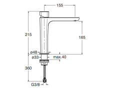 Смеситель для раковины CRISTINA KING KG92751