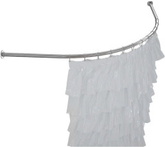 Карниз для ванны (штанга) Aquanet Bali полукруглый 150х150