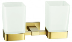 5006-S Стакан ДВОЙНОЙ нас., стеклянная (Мат. Золото) ViEiR  (20/1шт)