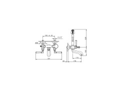 Смеситель для ванны NICOLAZZI TEIDE 1901CR05