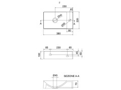 Раковина накладная/  подвесная Scarabeo SOFT-HUNG-CUBE 1502/SENT