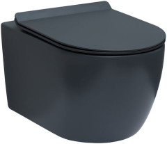 Унитаз подвесной Aquanet AQUANET Rimless Cetus-GW BL-102N-WHT серый