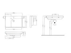 Раковина подвесная HATRIA GRANDANGOLO Y0YD01