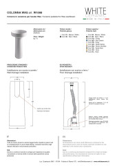 White Ceramic Was, пъедестал 24x66,5h см для круглой раковины, цвет белый глянцевый