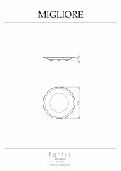 Мыльница настольная, золото Migliore FORTIS