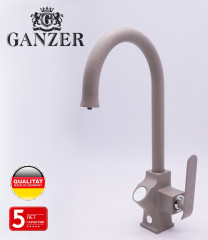 26025-A Смеситель(БЕЖ. ПЕСОЧ) с фильт GANZER  (10/1шт)