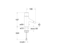 Смеситель для биде CRISTINA RUBINETTO RU37451
