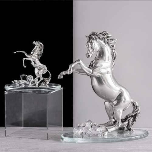 CTF, лошадь большая, 40х20х36 см, цвет серебро