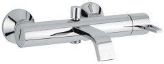 Emmevi Minu, однорычажный смеситель для ванны, ручка со стержнем (излив 18 см), без набора для душа, цвет хром