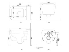 Унитаз подвесной CIELO SHUI SHVSB AN