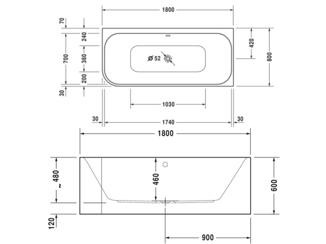 Ванна гидромассажная DURAVIT HAPPY D.2 760317000CP1000