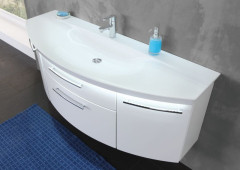 Puris Classic Line, тумба под раковину 1200 мм, цвет белый высокоглянцевый