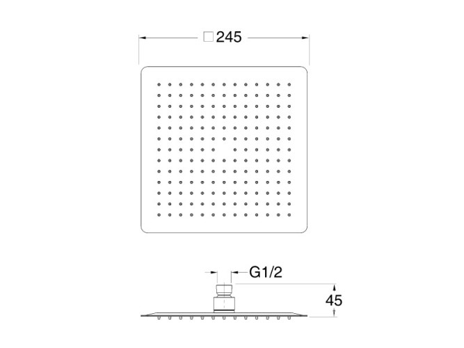 Верхний душ CRISTINA SANDWICH PD09851