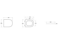 Сиденье из дюропласт GLOBO Stockholm LAR20BI