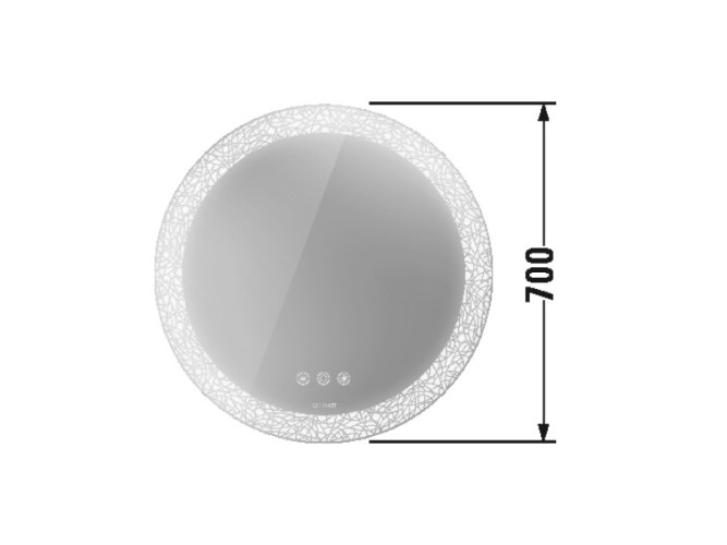 Зеркало DURAVIT HAPPY D.2 Plus HP7480S0000