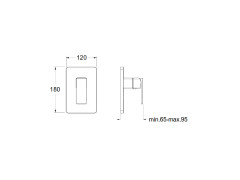 Смеситель для душа CRISTINA QUADRI S QS68677