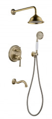 273563-D Встроенный смес для душа с 3-функ. (БРОНЗА) ViEiR  (5/1шт)