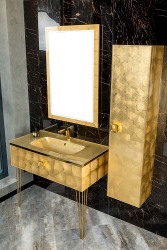 Столешница стекло 100см моноблок Поталь