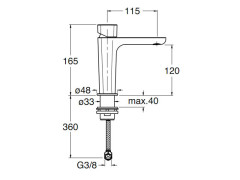 Смеситель для раковины CRISTINA KING KG92051