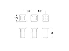 Наружные части смесителя для душа CRISTINA ITALY IT16352