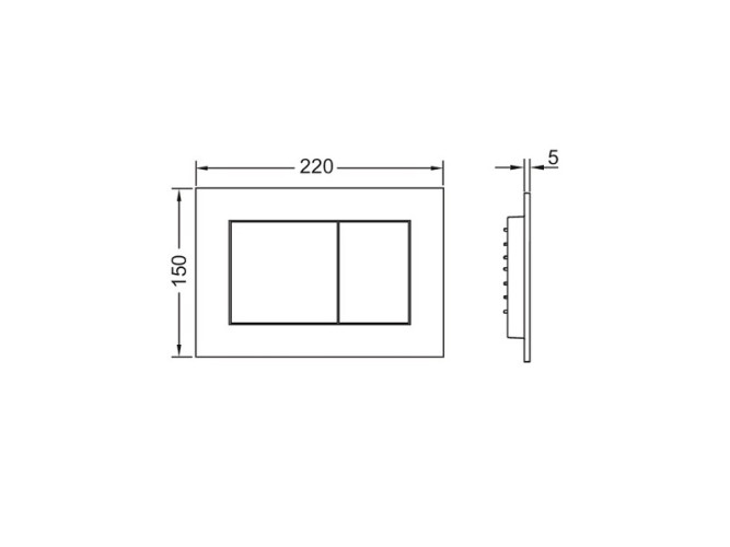Клавиша смыва TECE TECEnow 9240400