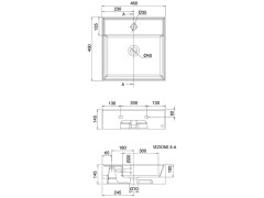 Раковина накладная/ подвесная Scarabeo TEOREMA 2.0 5104/RER