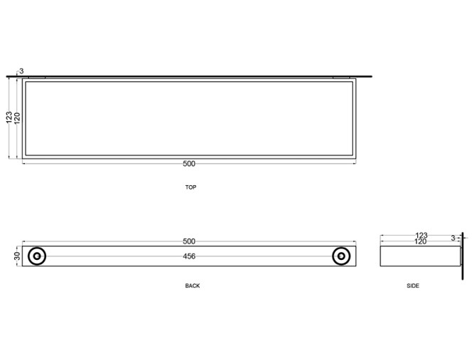 Полка для ванной CIELO ELLE  ELPM NM
