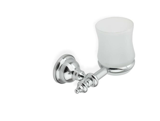 Stil Haus Elite, настенный стеклянный стакан, цвет хром