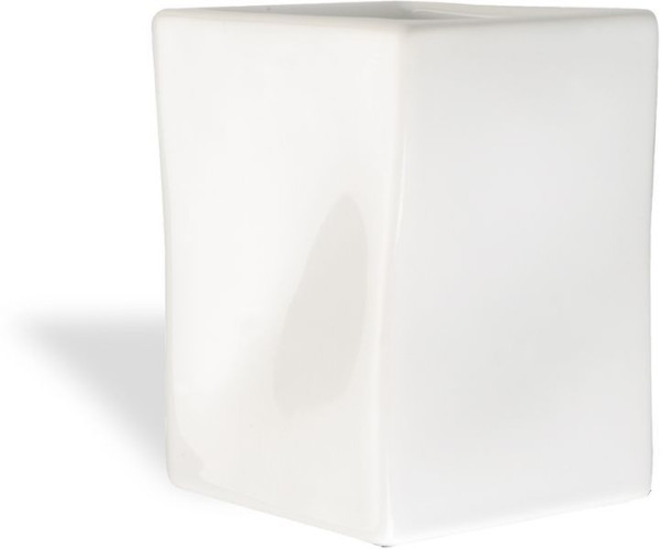 Stil Haus Prisma, настольный керамический стакан, цвет белая керамика