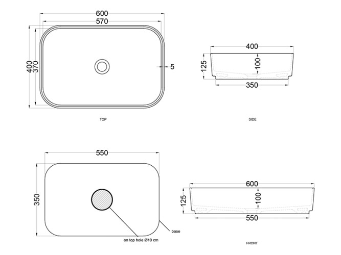 Раковина накладная CIELO SHUI SHCOLAR60 N