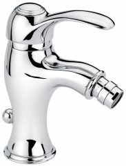 Emmevi Harmony, однорычажный смеситель для биде с донным клапаном, цвет хром-золото