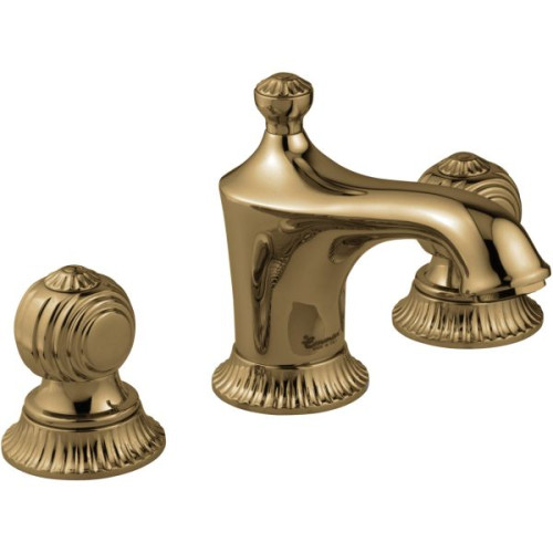 Emmevi The One Cloe, смеситель с донным клапаном для раковины на 3 отверстия. Металлические ручки, цвет бронза