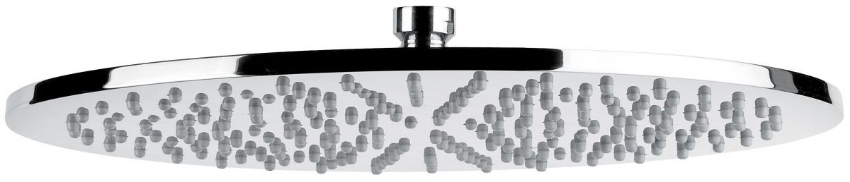 Emmevi, душевая круглая антикальковая головка из латуни 300 мм, подключение 1/2", цвет зачищенное золото