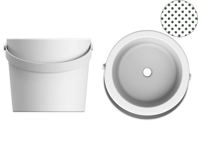 Раковина накладная Scarabeo BUCKET 8803BS/SEV