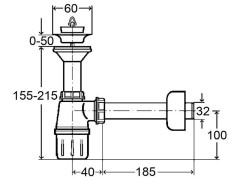 Сифон бутылочный VIEGA Viega Visign 103927