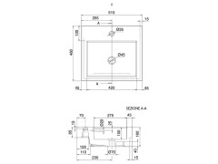 Раковина встраиваемая Scarabeo SQUARE 8025/A