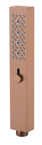 2004-R Лейка для душа, 2 функции, квадрат. (Роз. Золото) GANZER  (90/1шт)