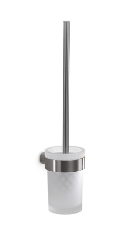 Gedy Pirenei, настенный стеклянный ёрш, цвет зачищенный хром