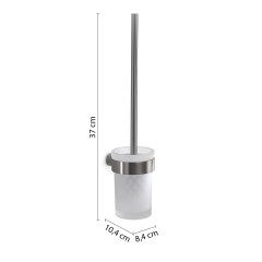 Gedy Pirenei, настенный стеклянный ёрш, цвет зачищенный хром